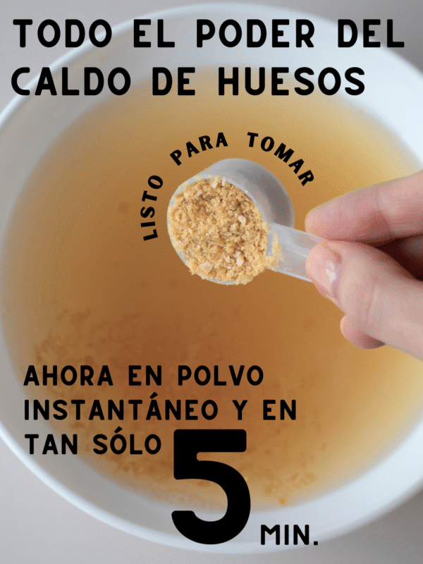24 Caldo de Huesos Instantáneo Liofilizado <br> Rinde hasta 30 porciones