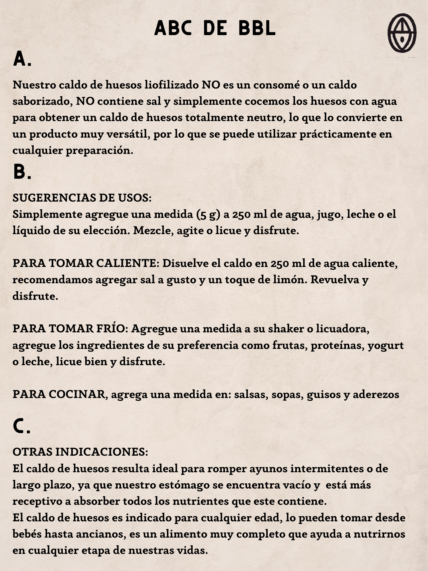 29 Caldo de Huesos Instantáneo Liofilizado <br> Rinde hasta 30 porciones