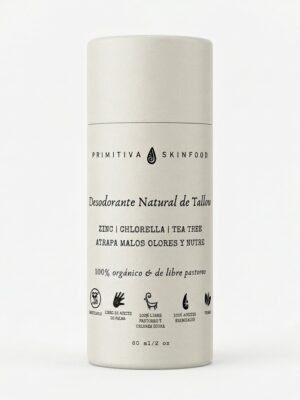 Desodorante Natural de Tallow PRIMITIVA Skinfood 60 ml