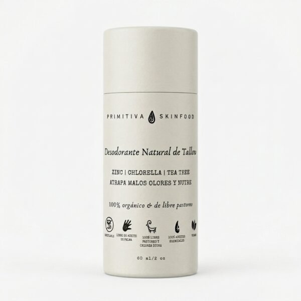 Desodorante Natural de Tallow PRIMITIVA Skinfood 60 ml