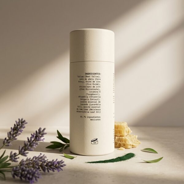 Desodorante natural de tallow PRIMITIVA con lavanda y árbol de té